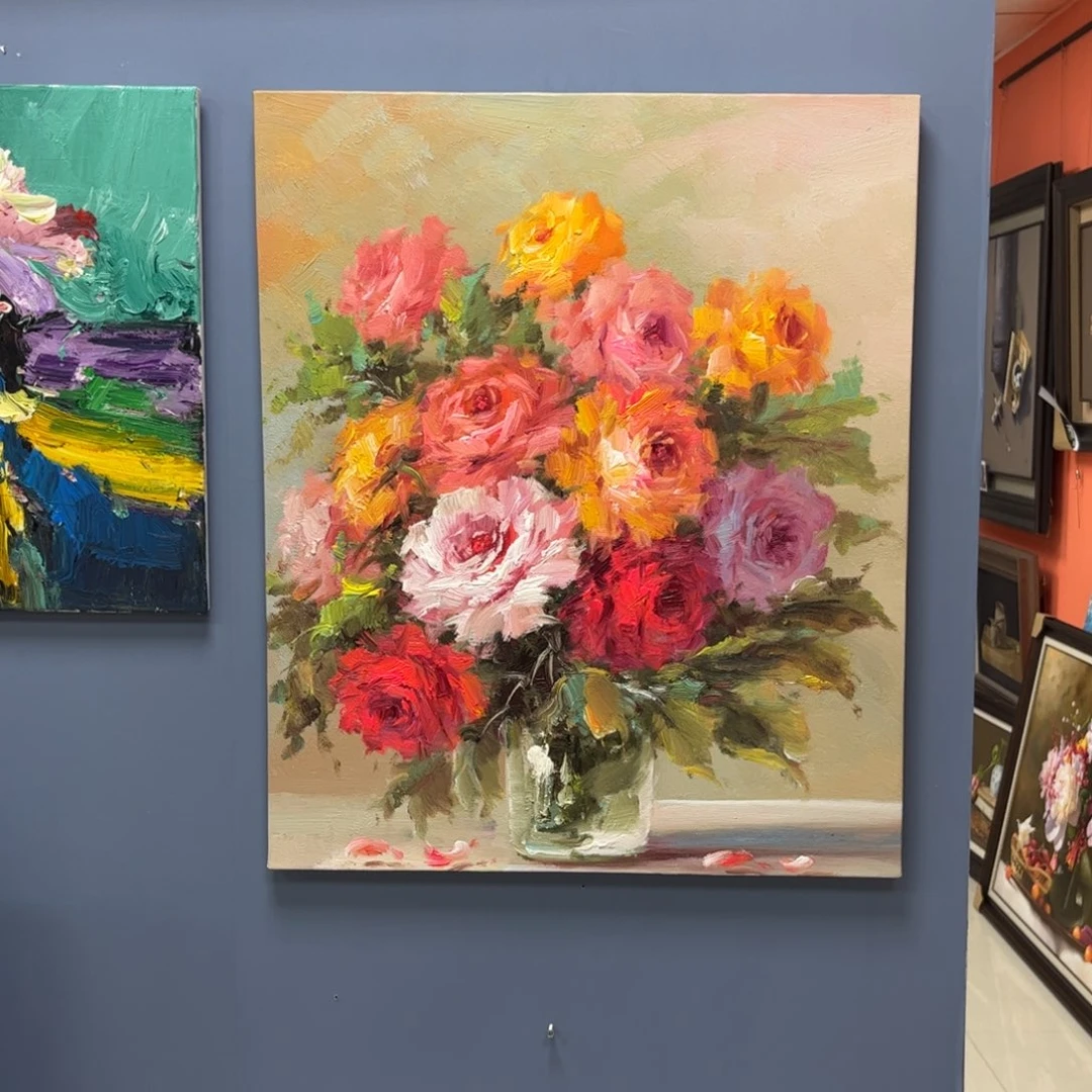 手工手绘精品油画50+60厘米