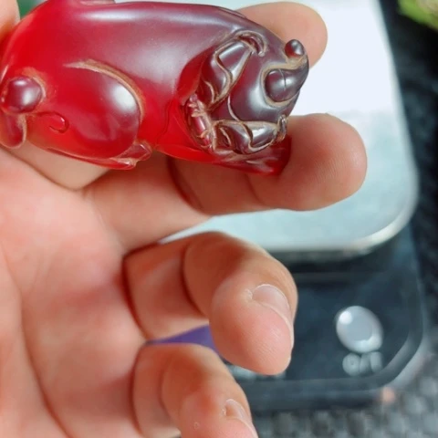 紫金钵盂菩提把件