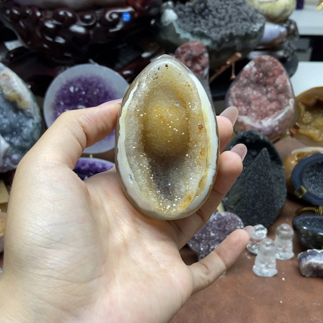 紫晶摆件未镶嵌水晶