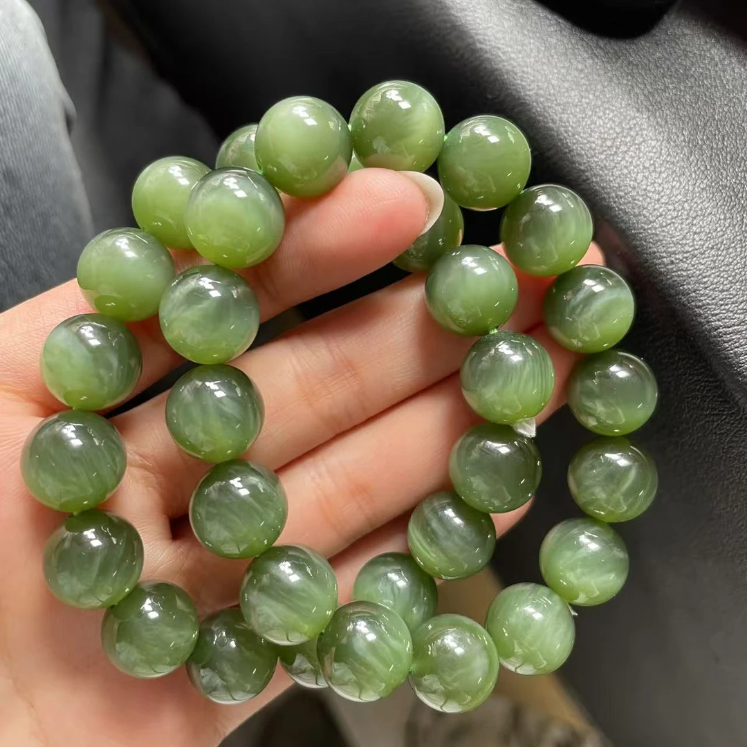 【玉经纶】-40950/HQ65-和田玉手串-多样性发其一