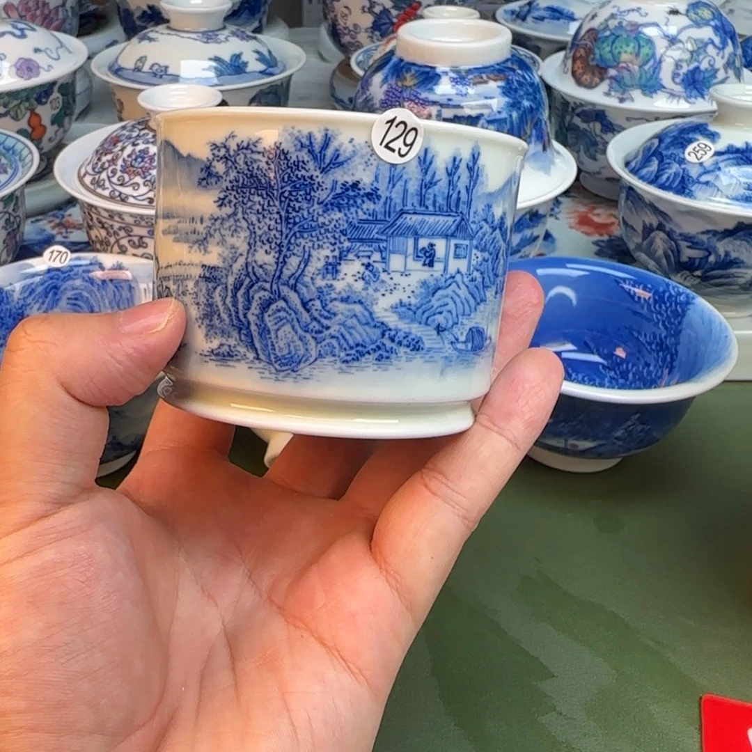 彦祖纯手工手绘茶具129