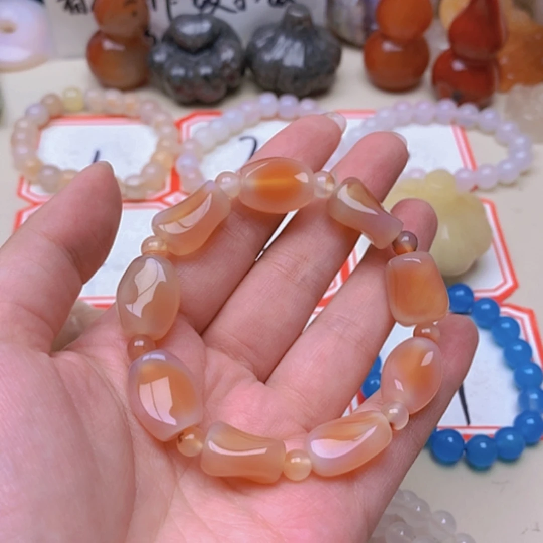 【闪购商品】未镶嵌玛瑙/玉髓珠宝半成品葳*嶶