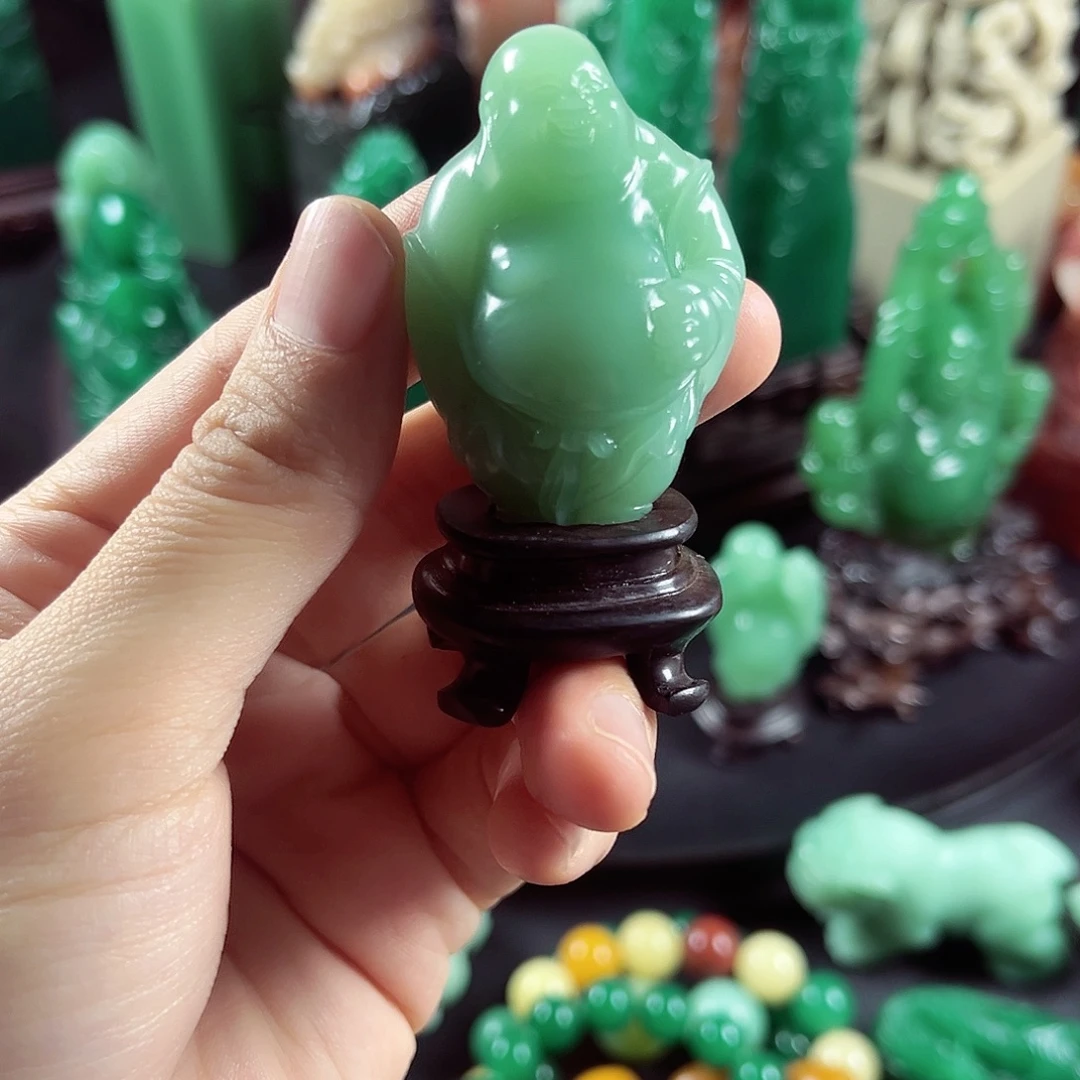 四川石名贵石材梅子青