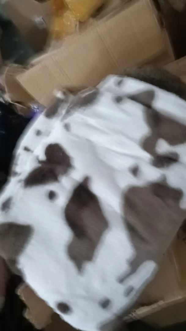 奶牛动物毛毛毛毯127*152发1床