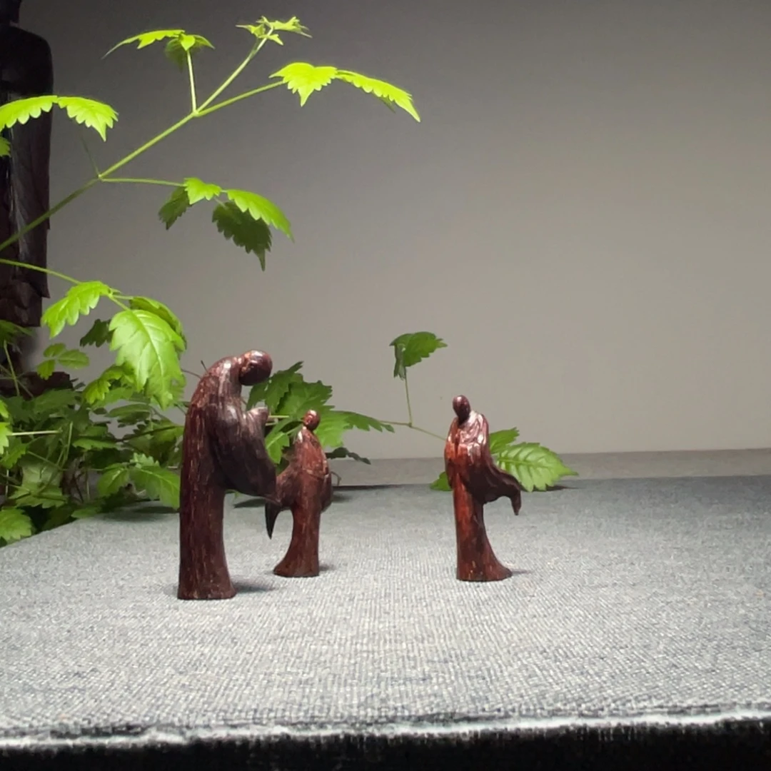 慢***活香榧木木雕作品多次参加国内展出
