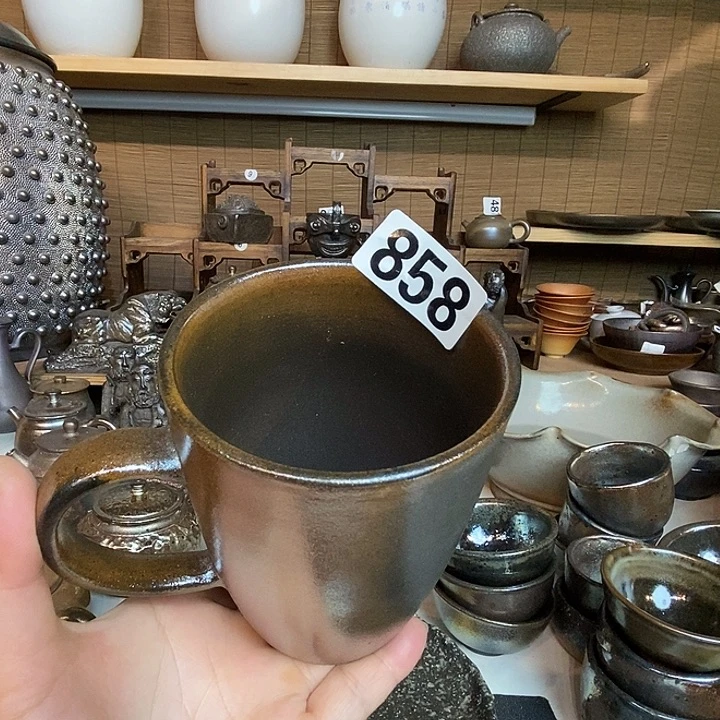 高温柴烧陶泥马克杯