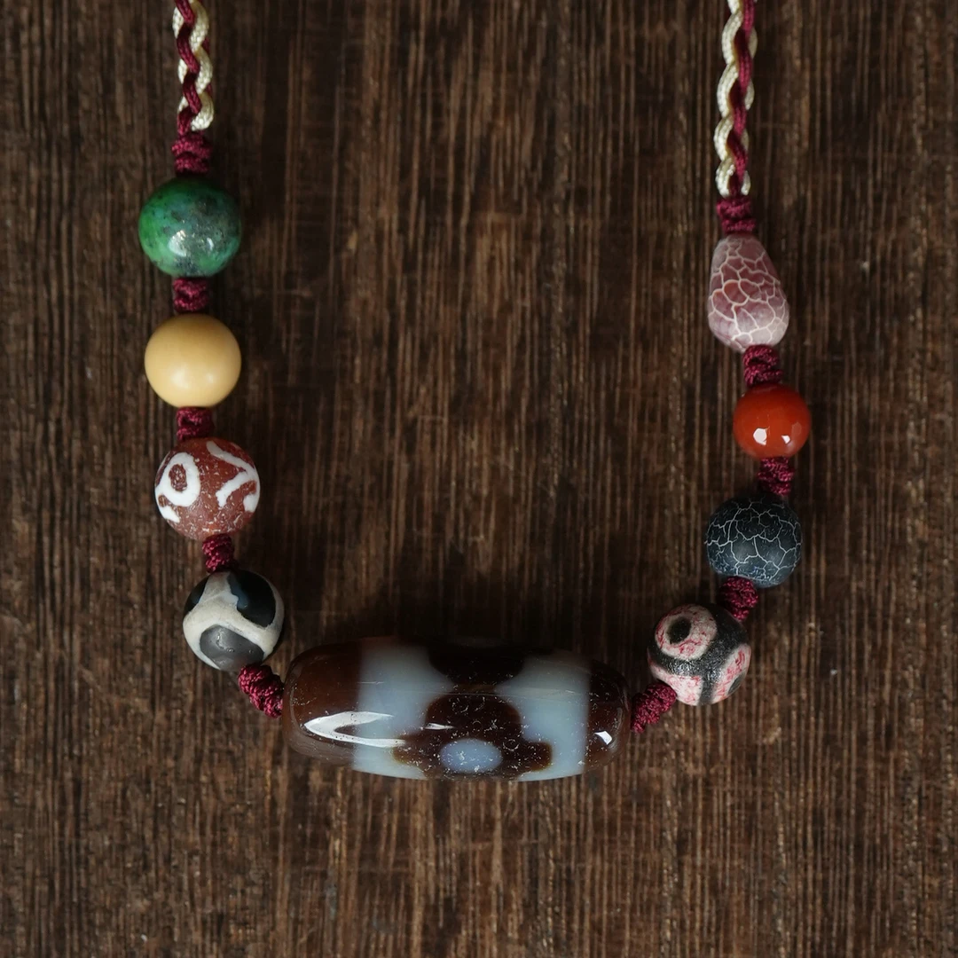 非金属皮质项链 【静文】三眼珠DIY项链/条TZ-1191