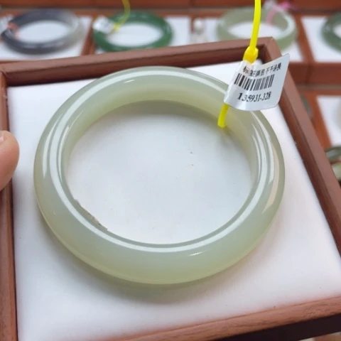 【闪购商品】未镶嵌手镯和田玉链接66。54-55