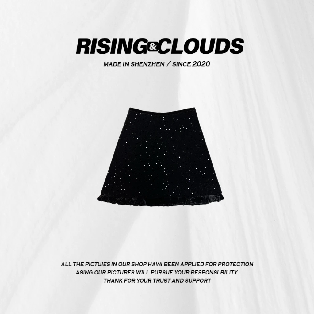 RISING&CLOUDS莎莎【流璃】舒适百搭显瘦休闲半身裙010190