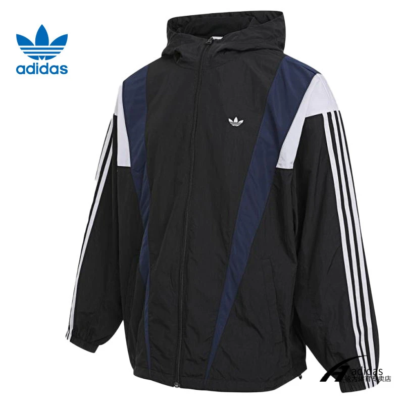 【商城】adidas阿迪达斯三叶草复古男子AC M WB休闲夹克外套KS3552