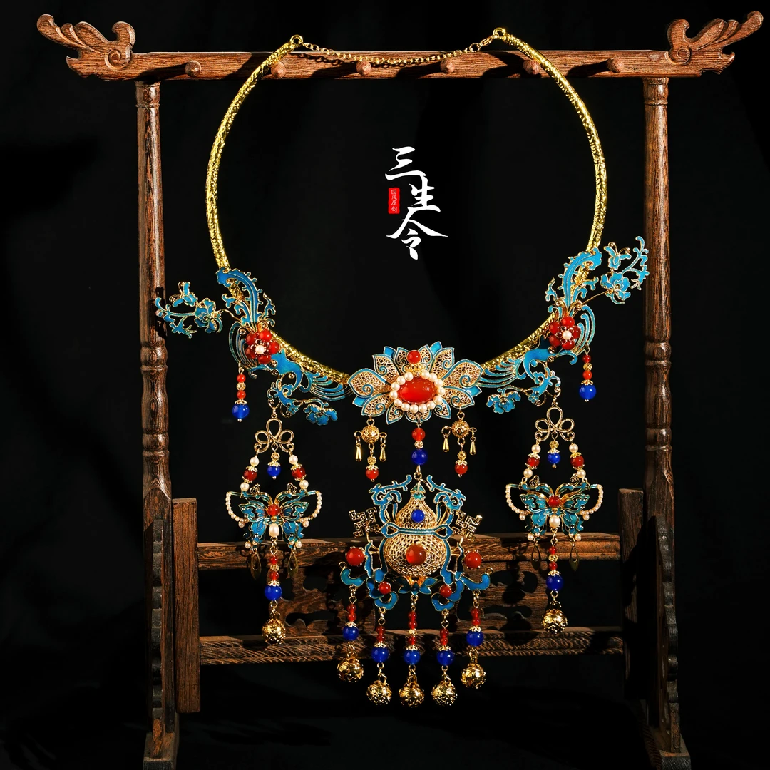 三生令 合金项链 【风华璎珞】原创中式配饰古风手作项圈华丽项链