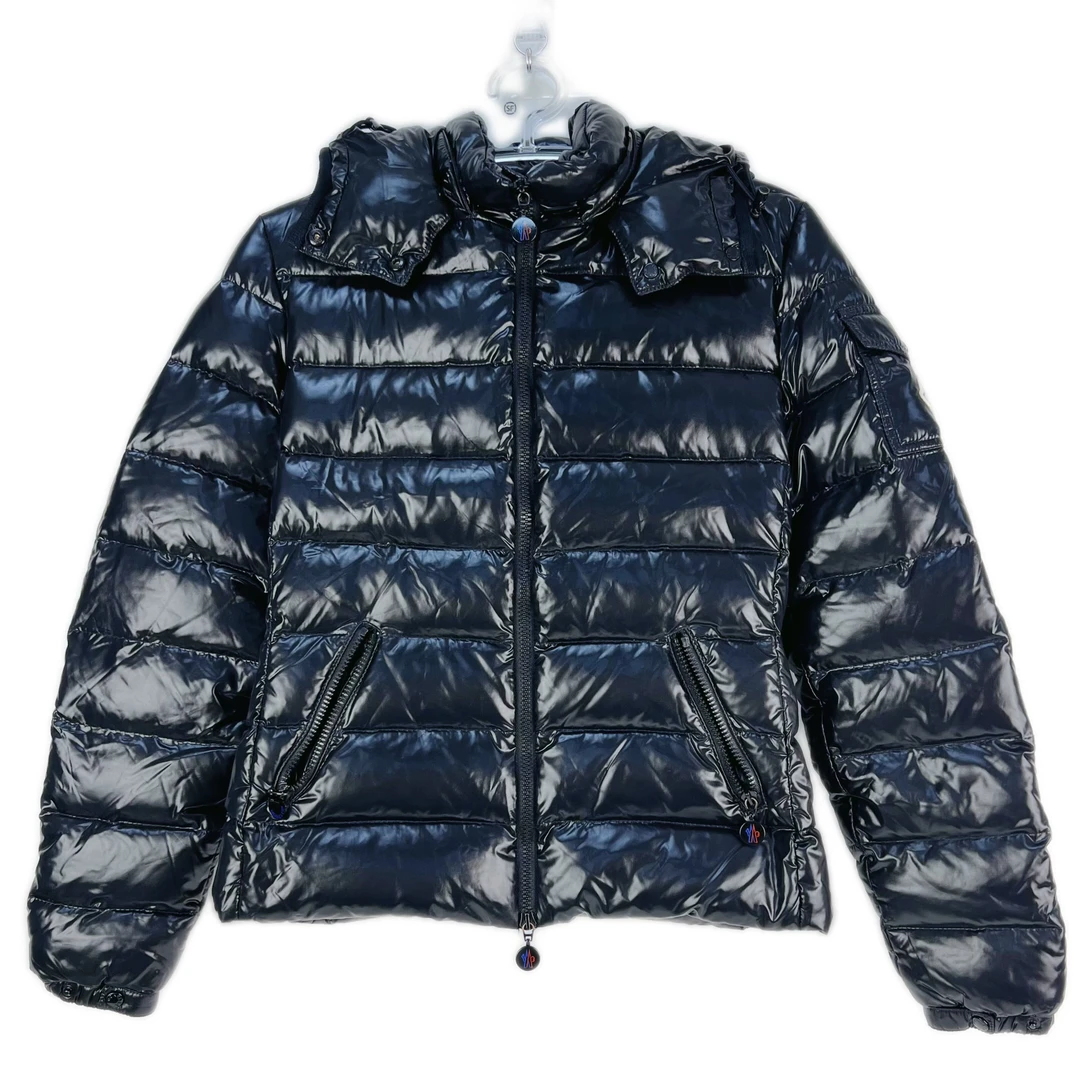 99新 MONCLER 0码 Bady系列黑色连帽羽绒服 99新 sz0600