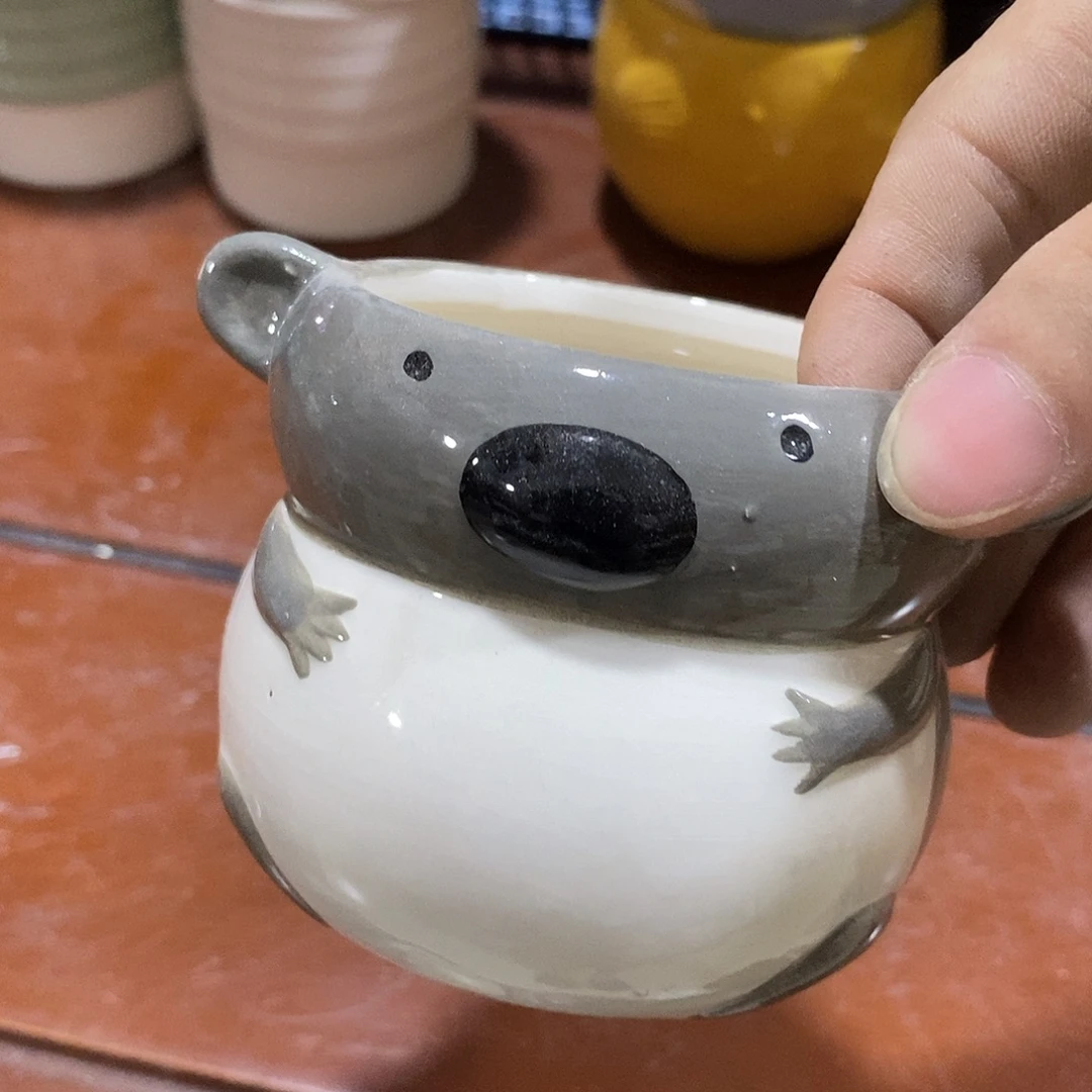 摆件陶盆有孔 瑕疵介意勿拍