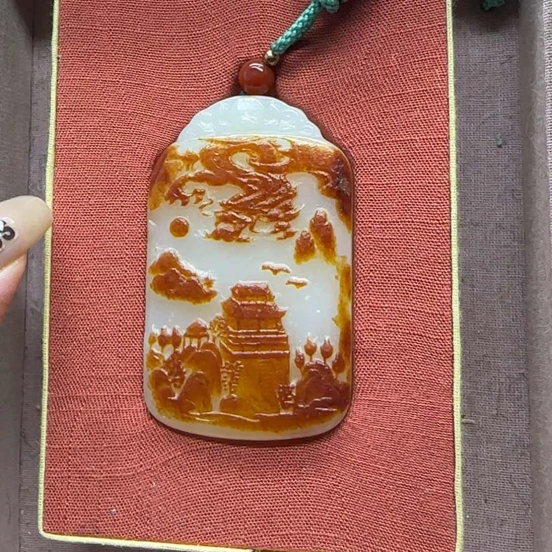 和田玉未镶嵌挂件