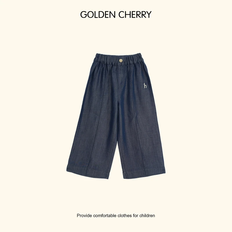 【金樱桃Golden cherry】小童中竖线莱赛尔h小标牛仔裤285227