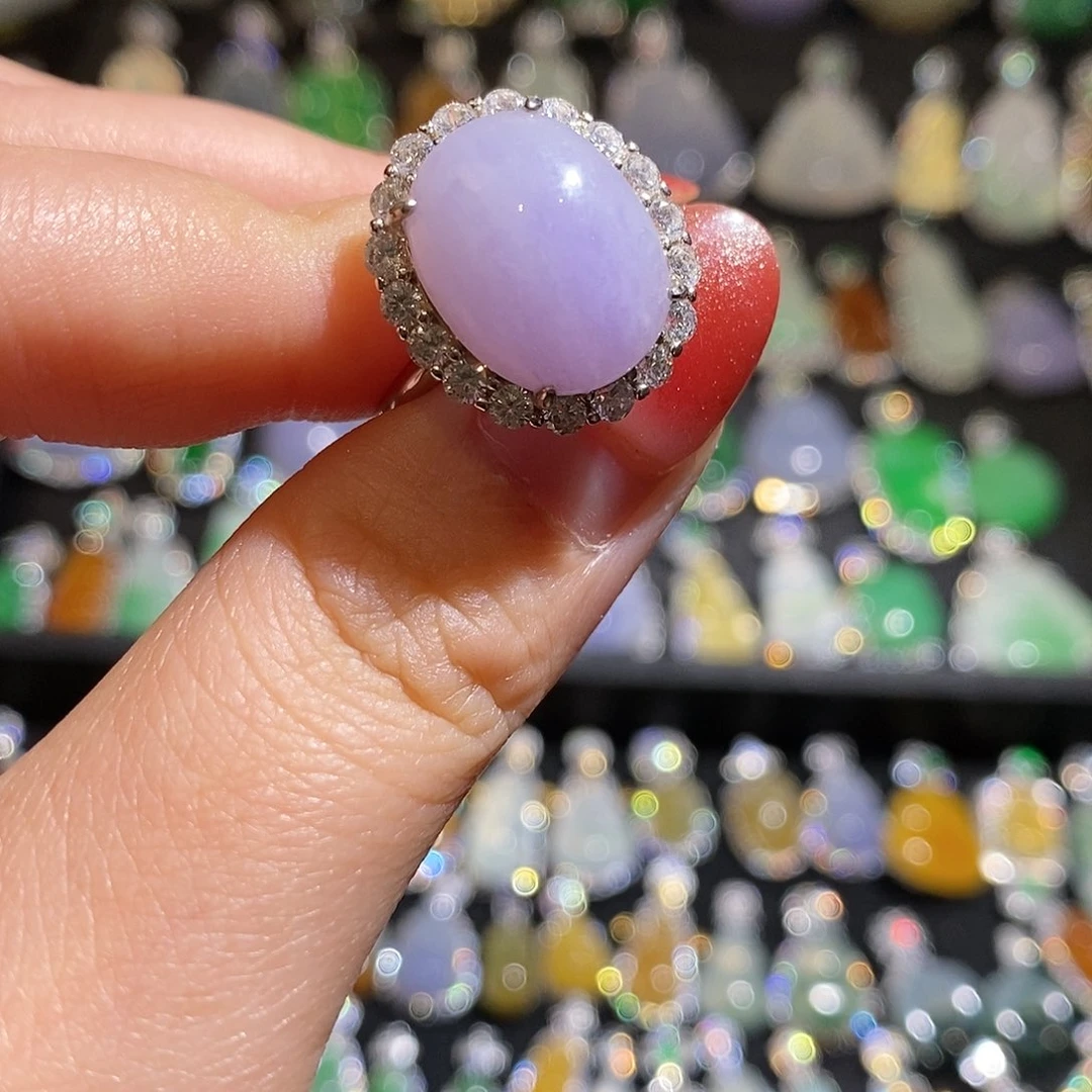 颈饰银S925镶嵌翡翠天然翡翠