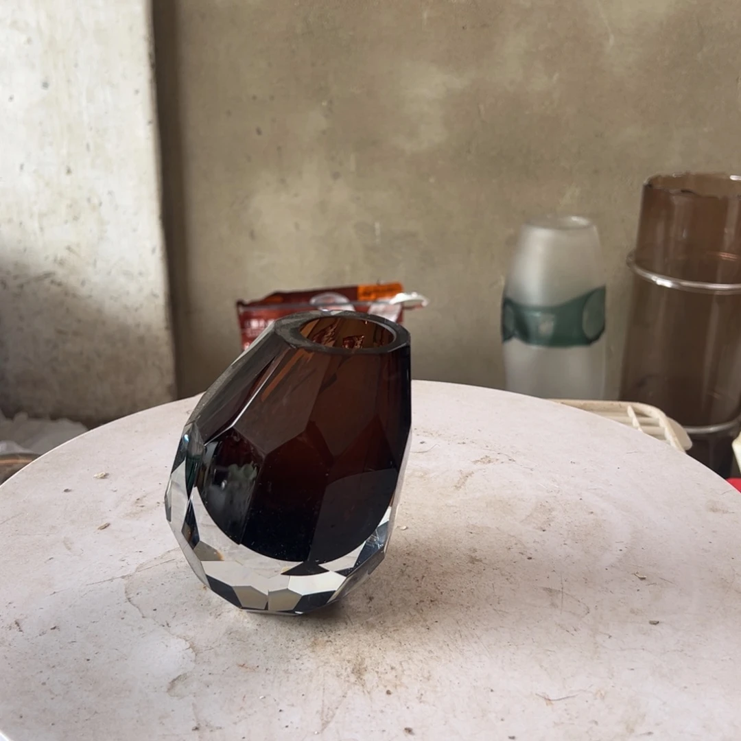 弘扬琉璃花器微瑕高度14