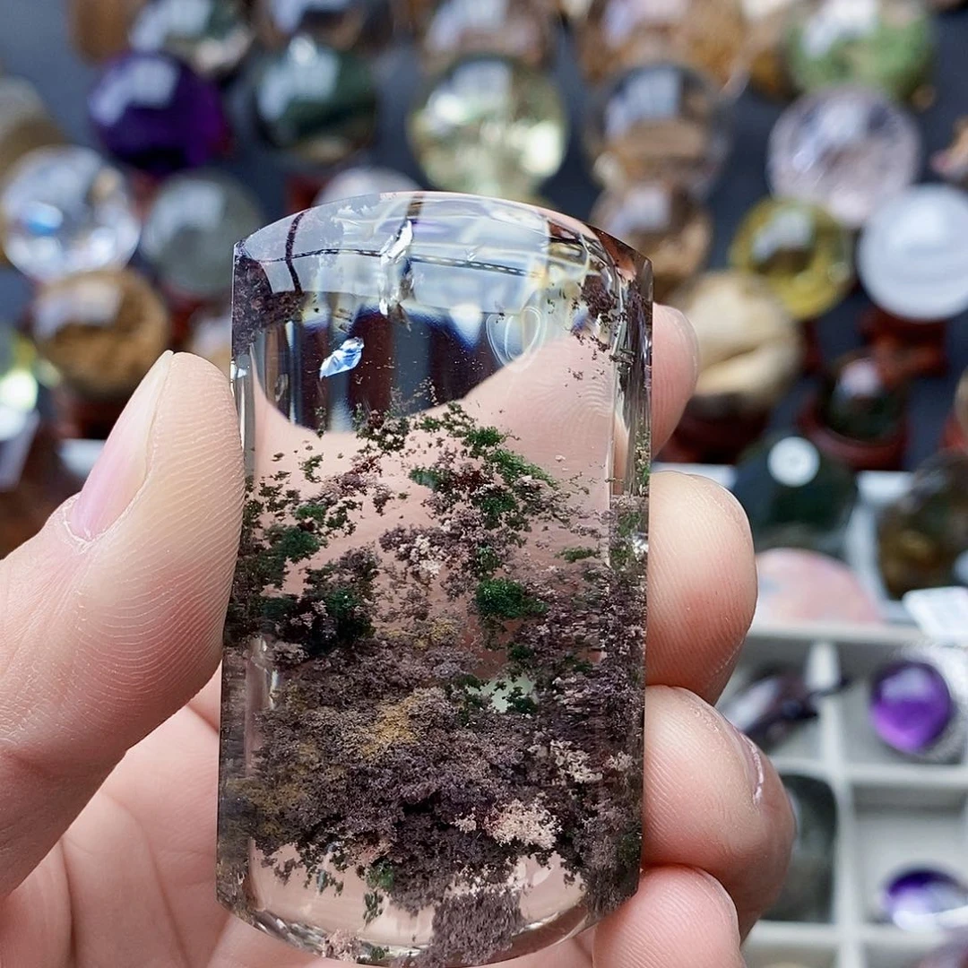 水晶天然水晶透亮光泽未镶嵌竹**雨