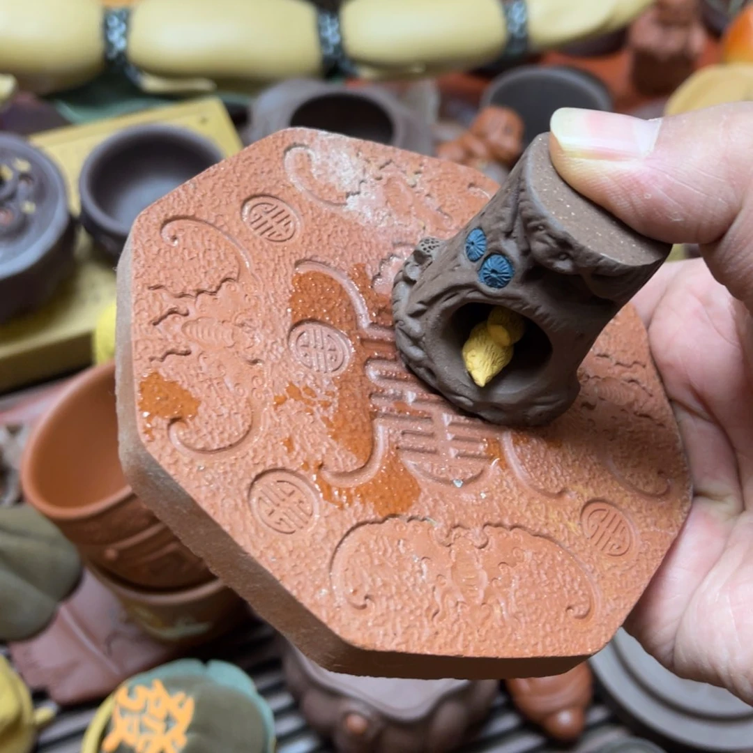 紫砂茶宠紫砂瑕疵