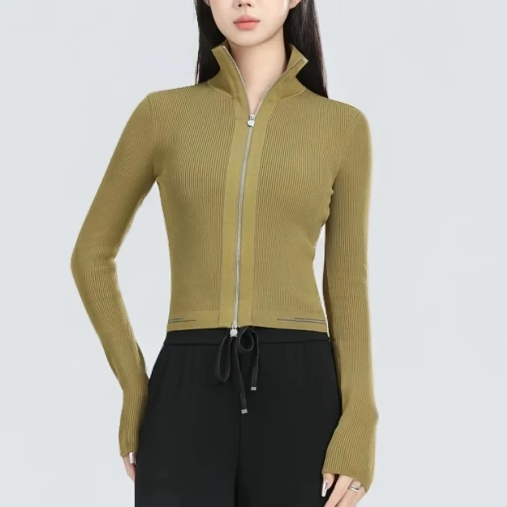 【高货】时尚修身百搭双头洋气针织开衫1499233