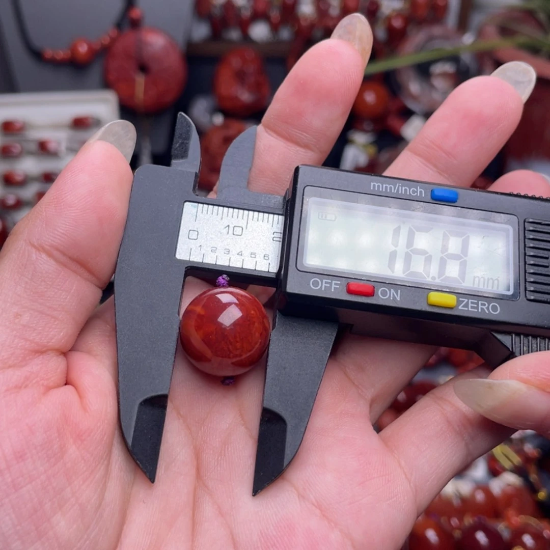 【闪购商品】南红玛瑙圆珠16.8未镶嵌大***瓜