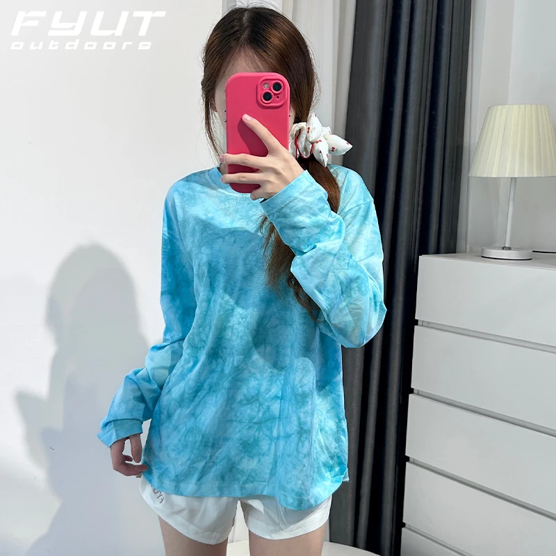 FYUT户外美利奴羊毛速干运动跑步长袖女2025夏季透气速干跑步T恤