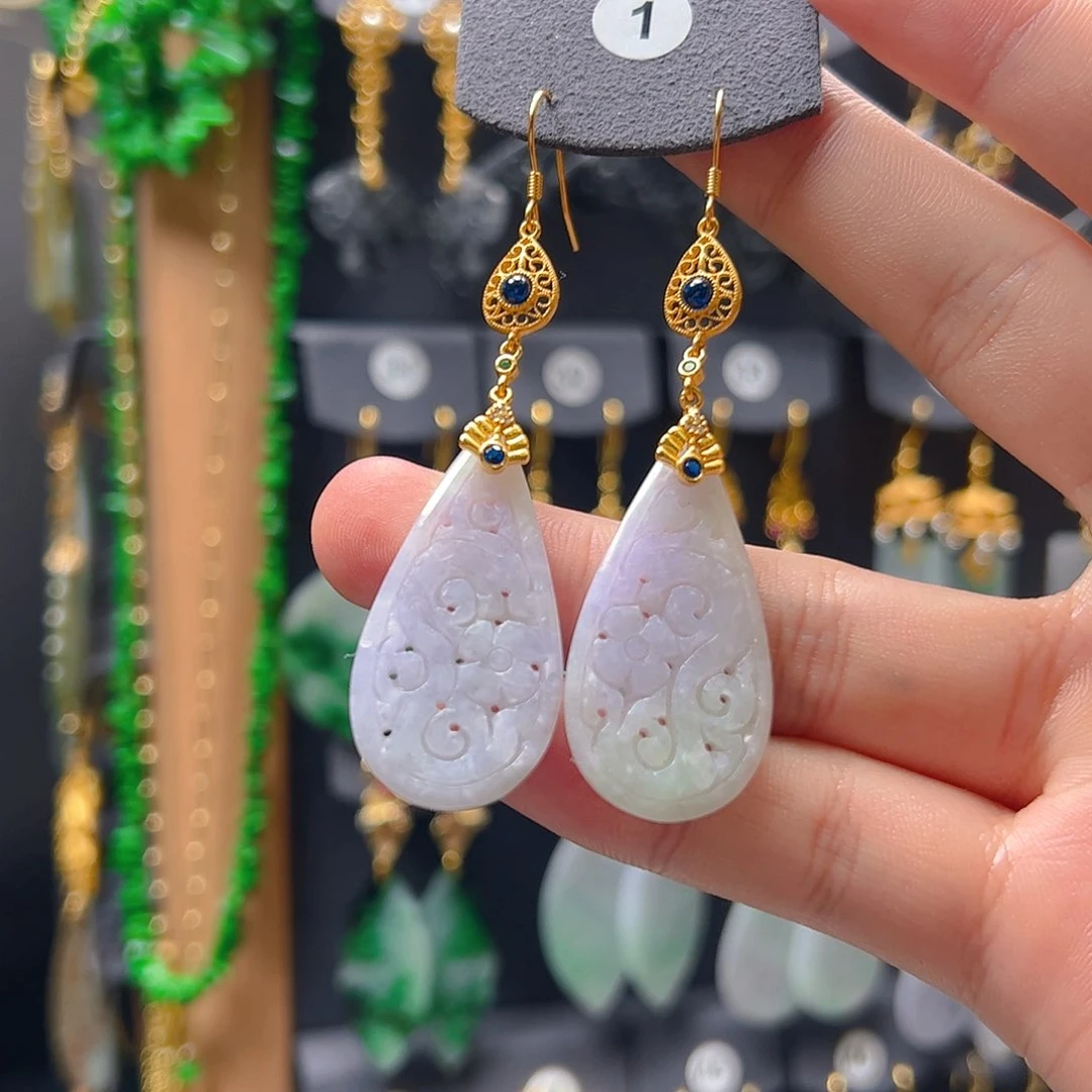 未镶嵌翡翠耳饰翡翠