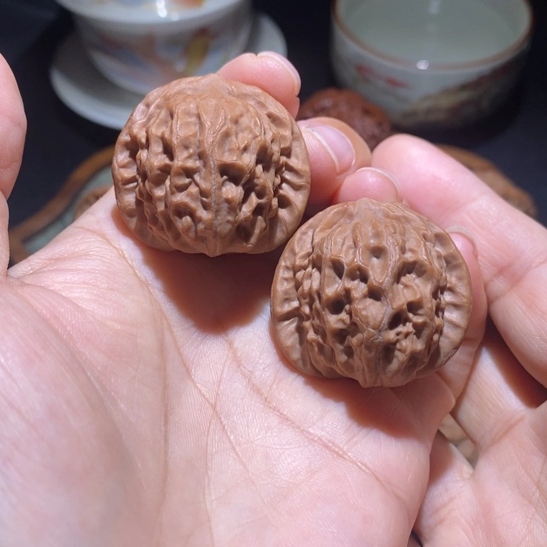 把件文玩核桃34小油豆