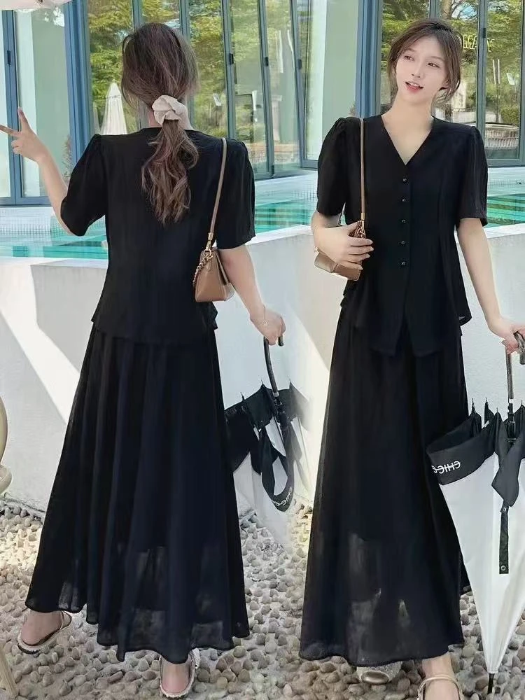 [福利品]小香风一整套季新款气质泡泡2025炸街潮款套装女夏装夏季