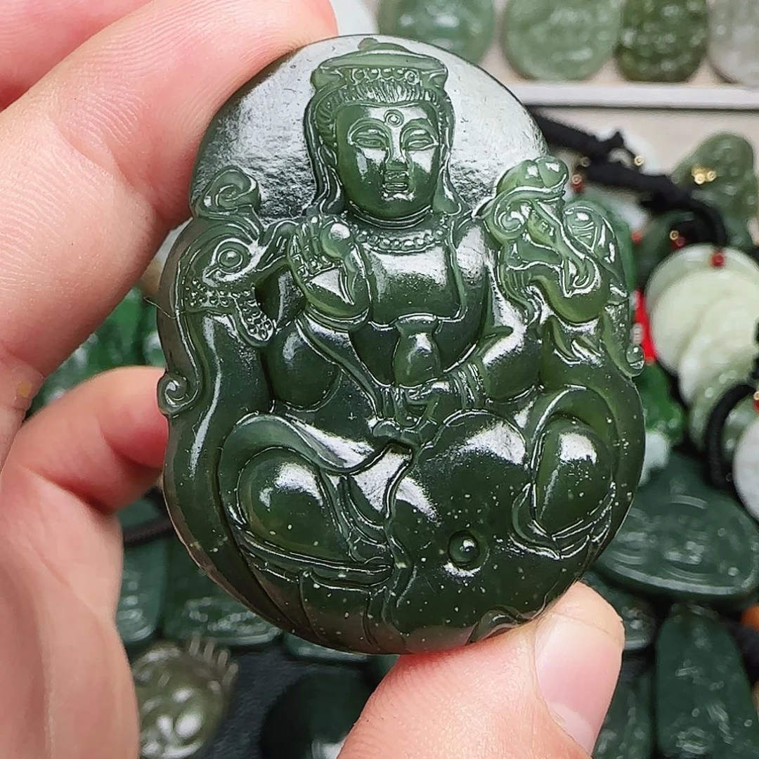 和田玉未镶嵌颈饰