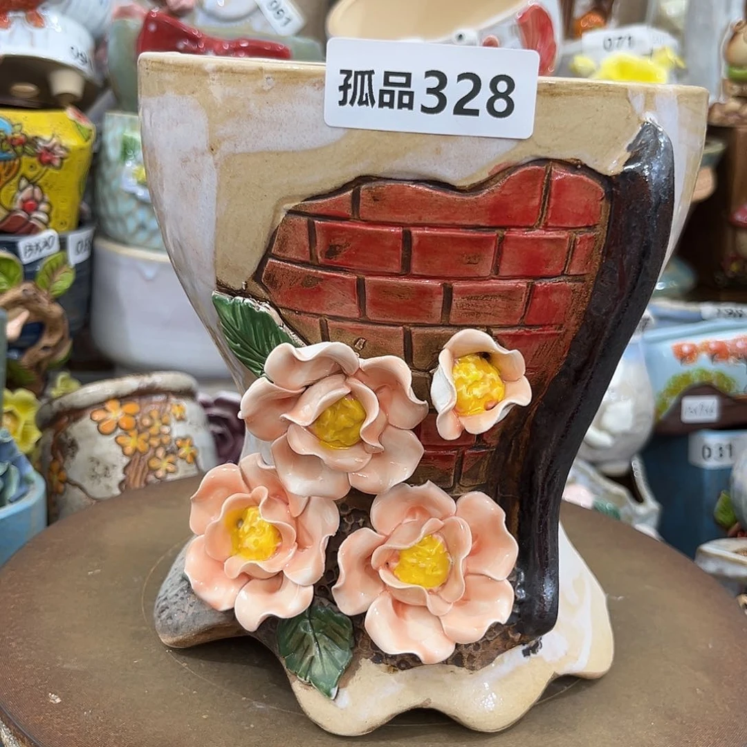 勇****吃粗陶多肉花盆花盆孤品328福利