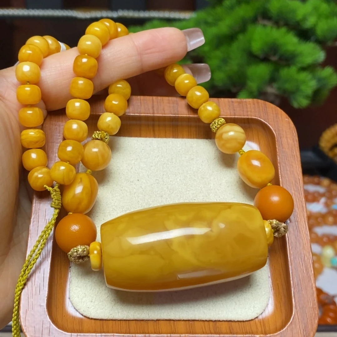 【闪购商品】蜜蜡颈饰未镶嵌项链