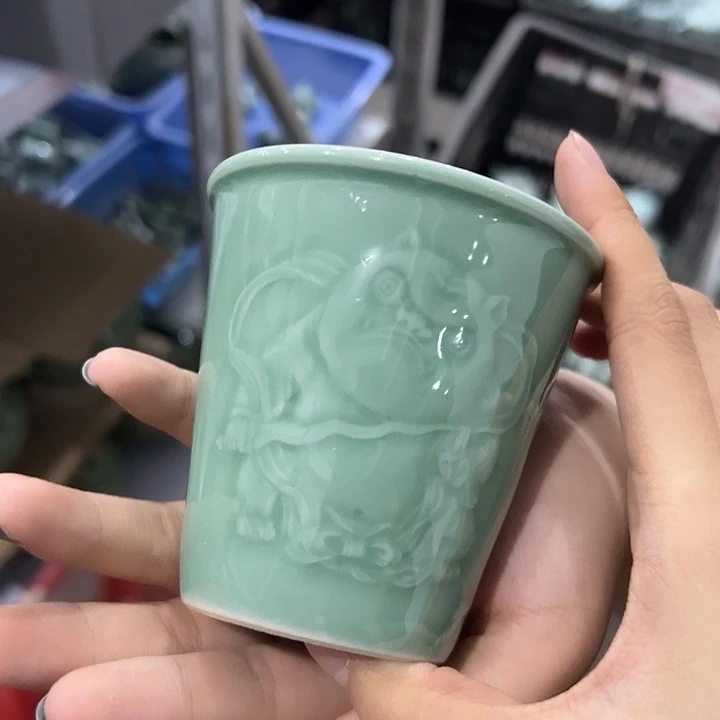 龙泉云间青瓷小米茶器