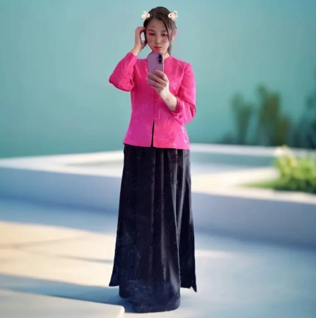 国风蝶恋花复古时尚套装新中式国风上衣