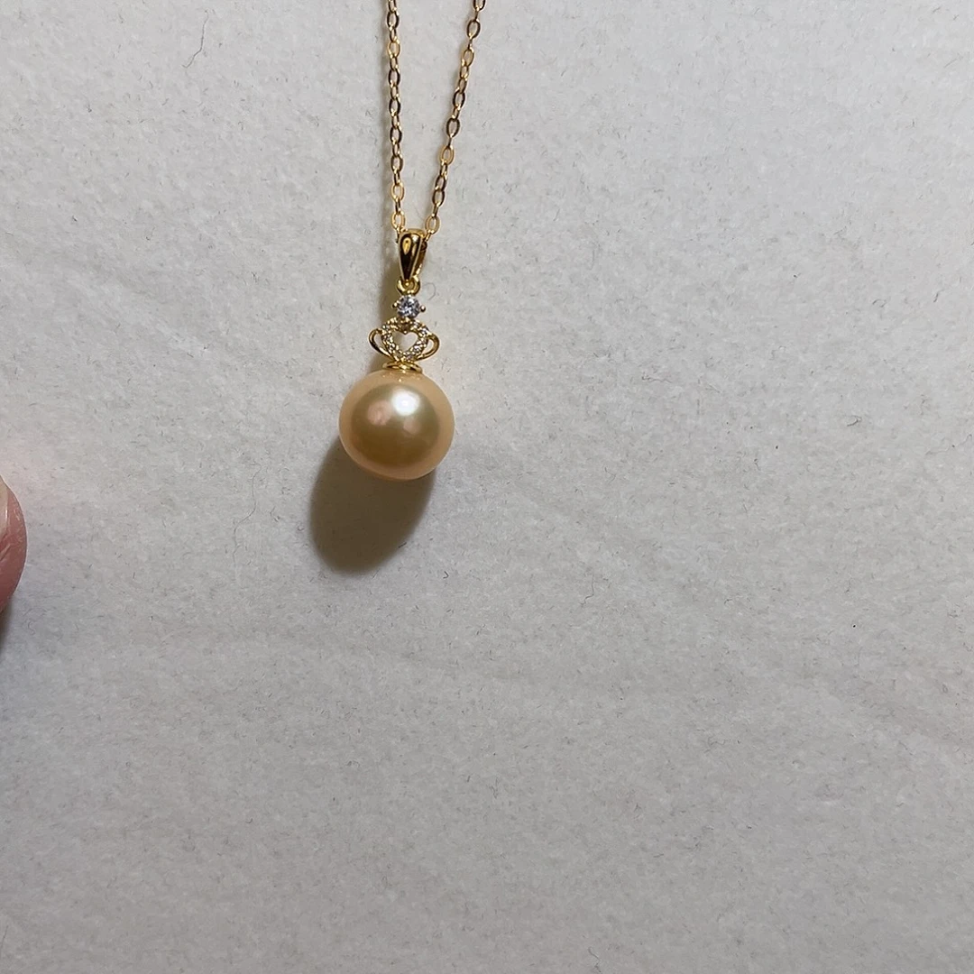 银S925镶嵌颈饰淡水珍珠