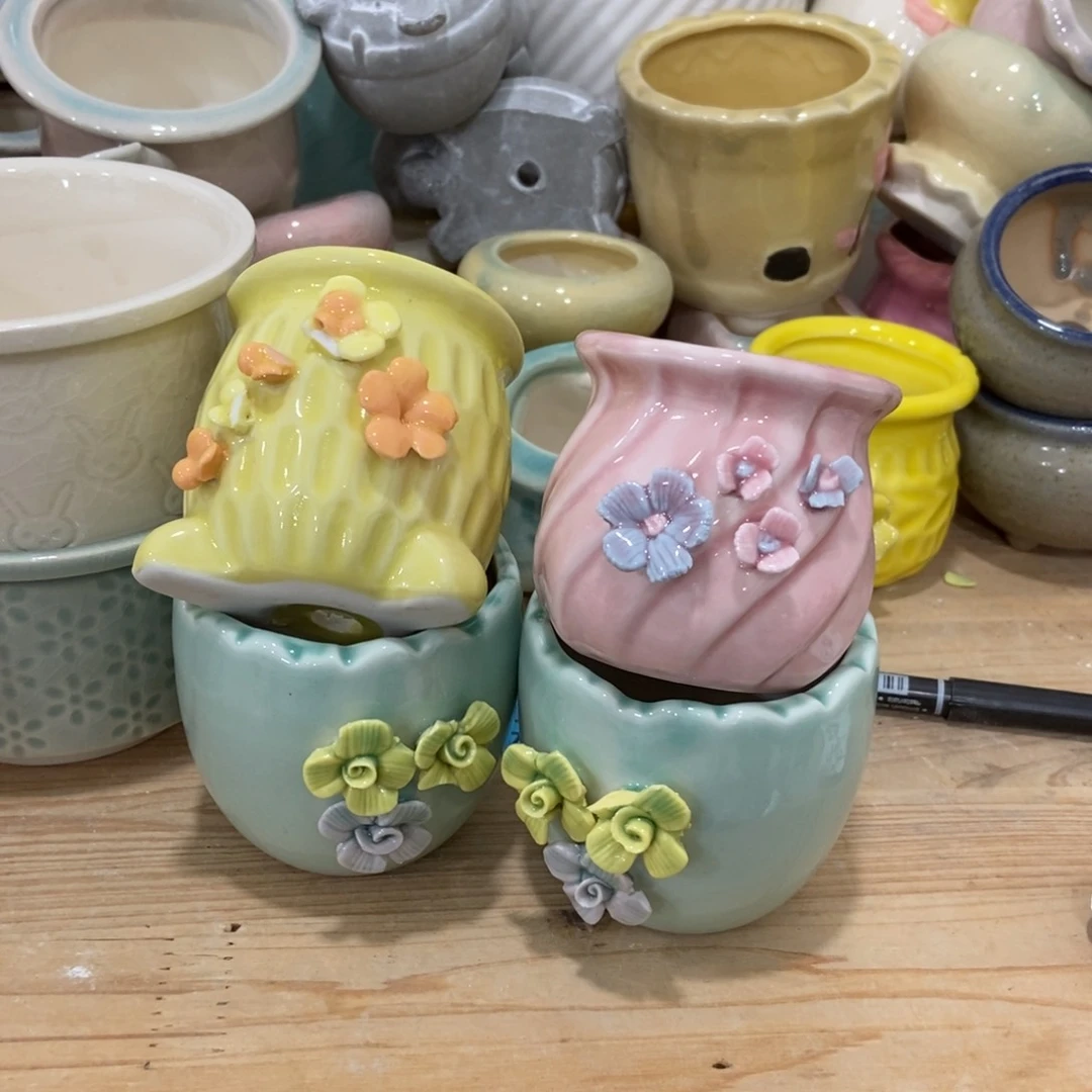 红陶陶瓷花盆凑满12米包邮