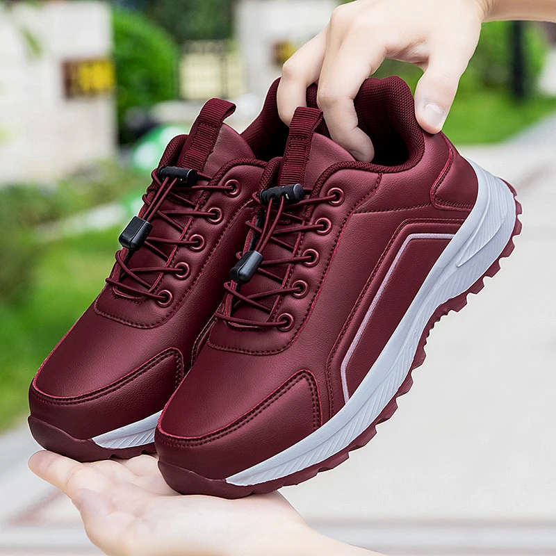 正品足力健运动鞋中老年轻便防滑妈妈鞋软底防水秋季爸爸鞋休闲鞋