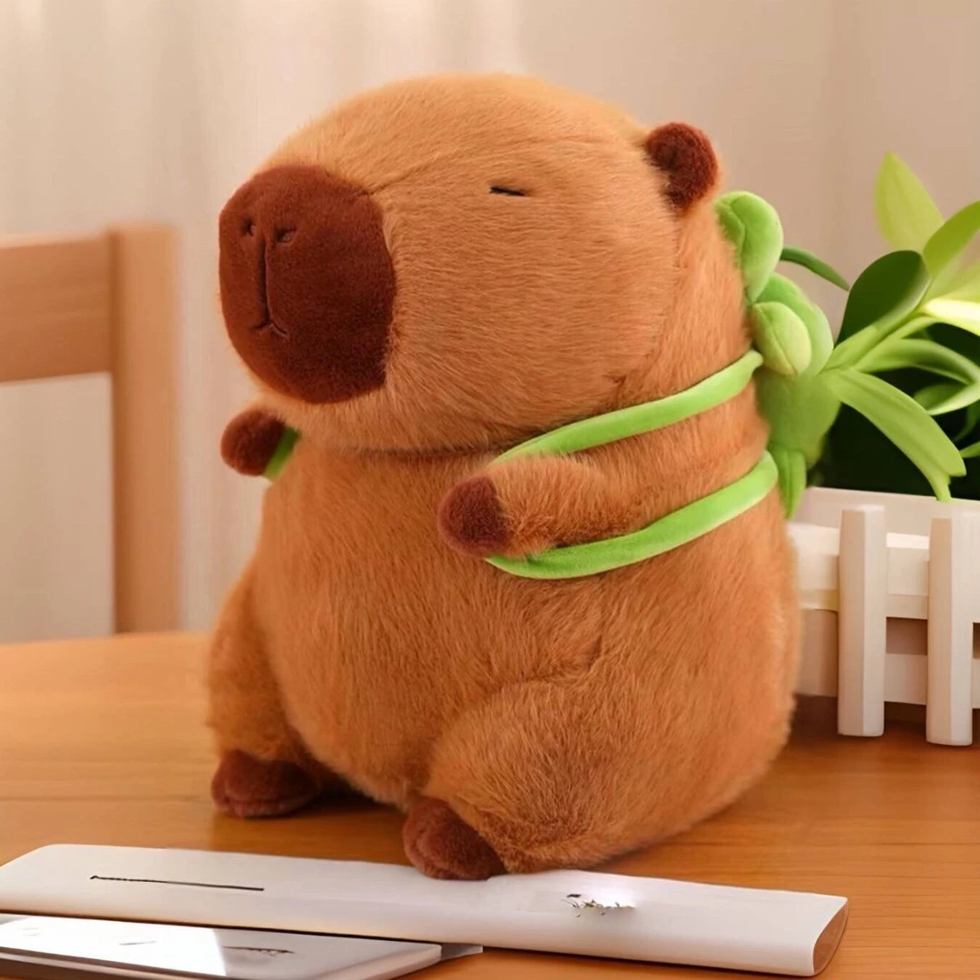 爆款可爱卡皮巴拉毛绒玩具超大公仔水豚丑萌娃娃玩偶生日礼物