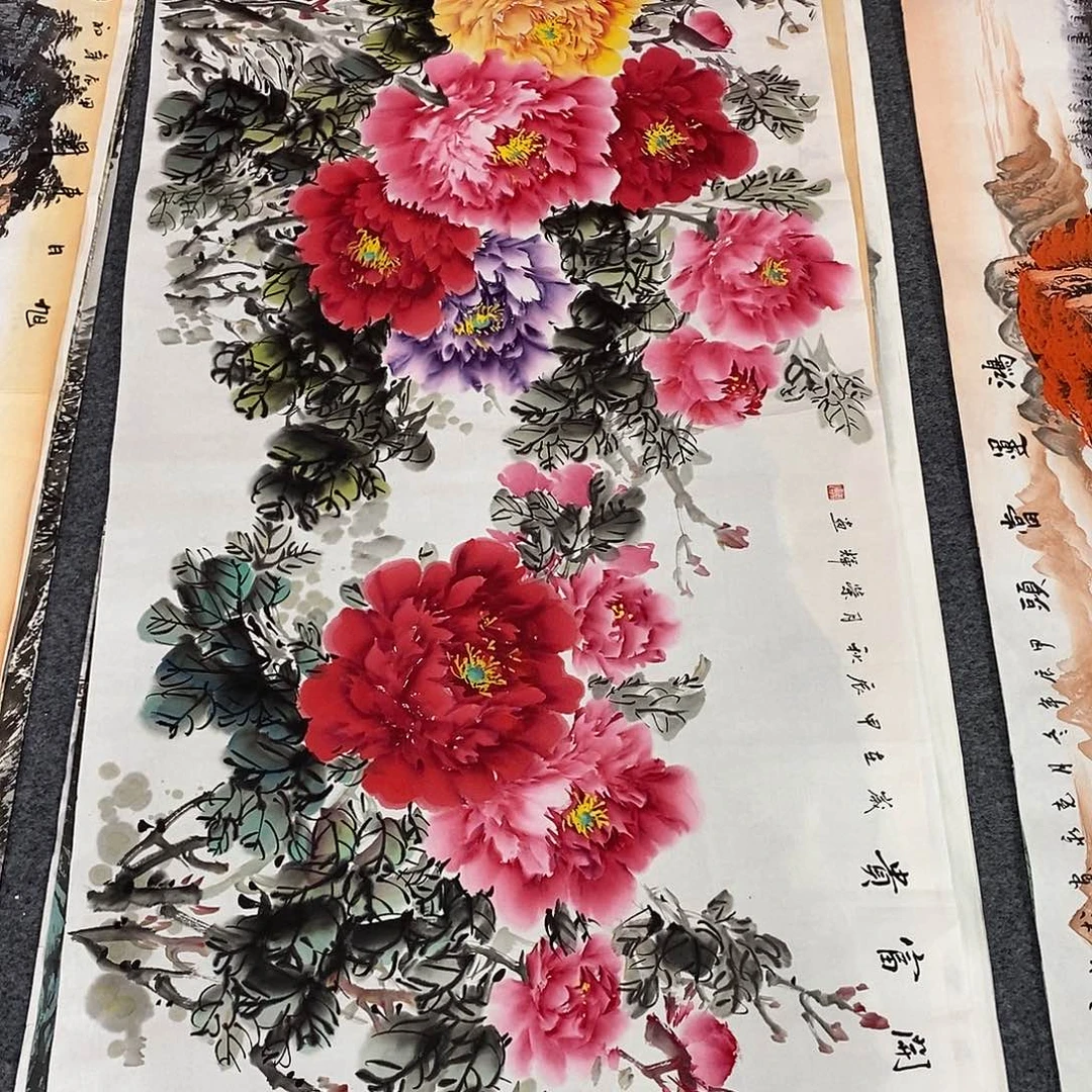 国画画画真的画画