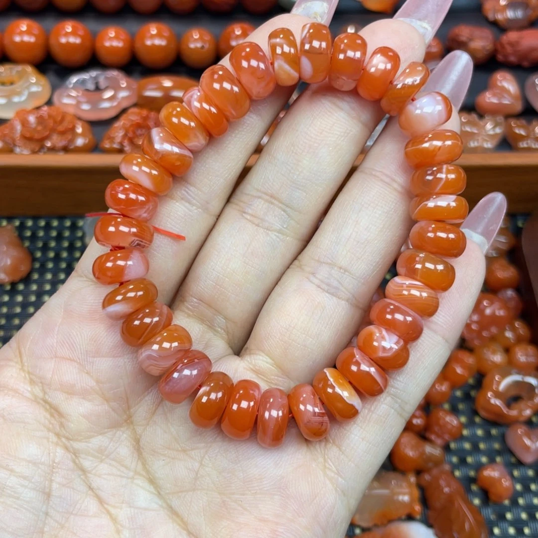 南红玛瑙未镶嵌颈饰单圈