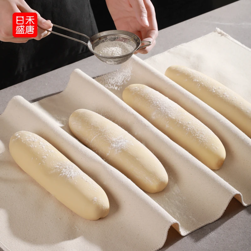 面包团发酵布垫法式乡村面包法棍欧包醒发布纯棉帆布烘焙模具工具