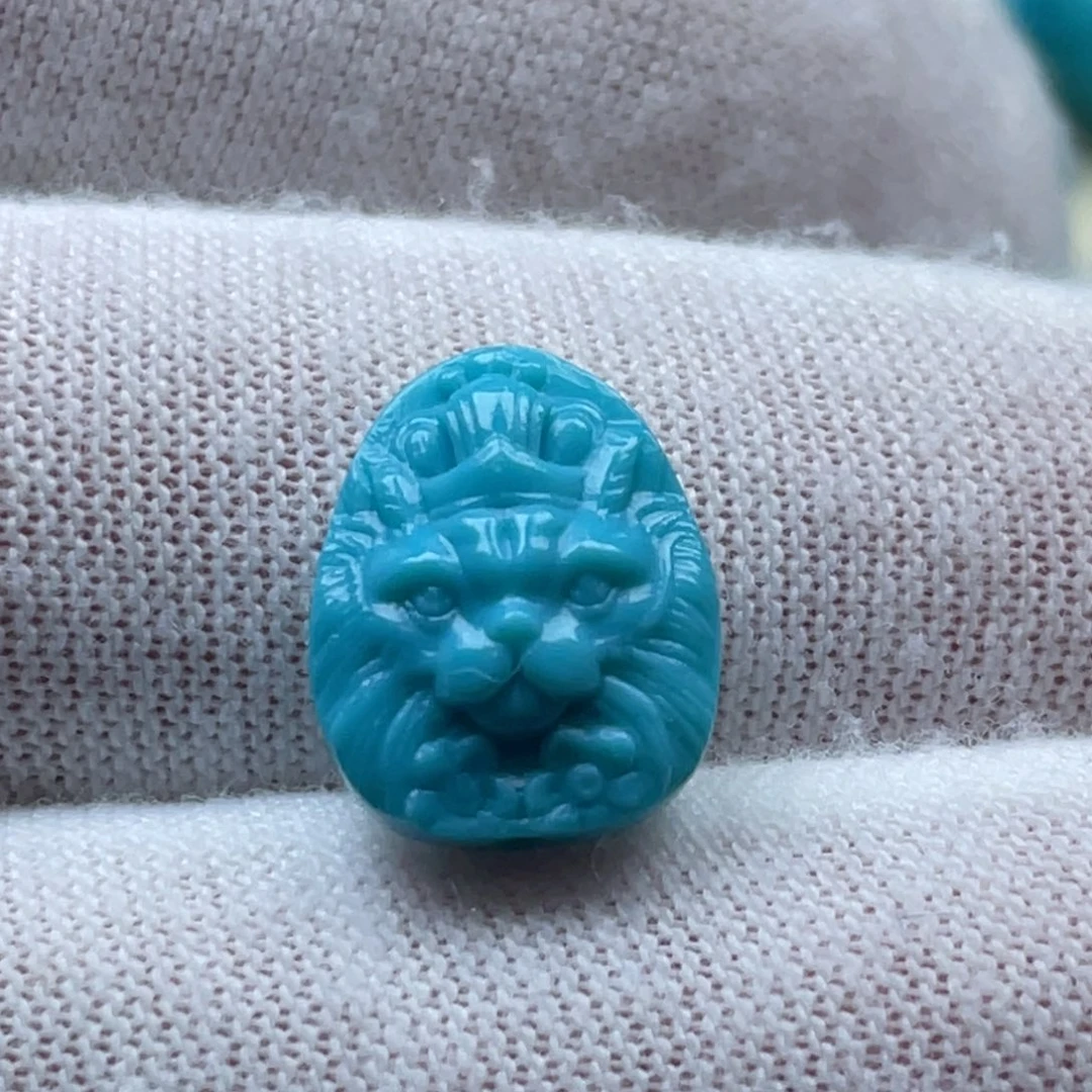 未镶嵌绿松石珠宝奇石卡10-13-7