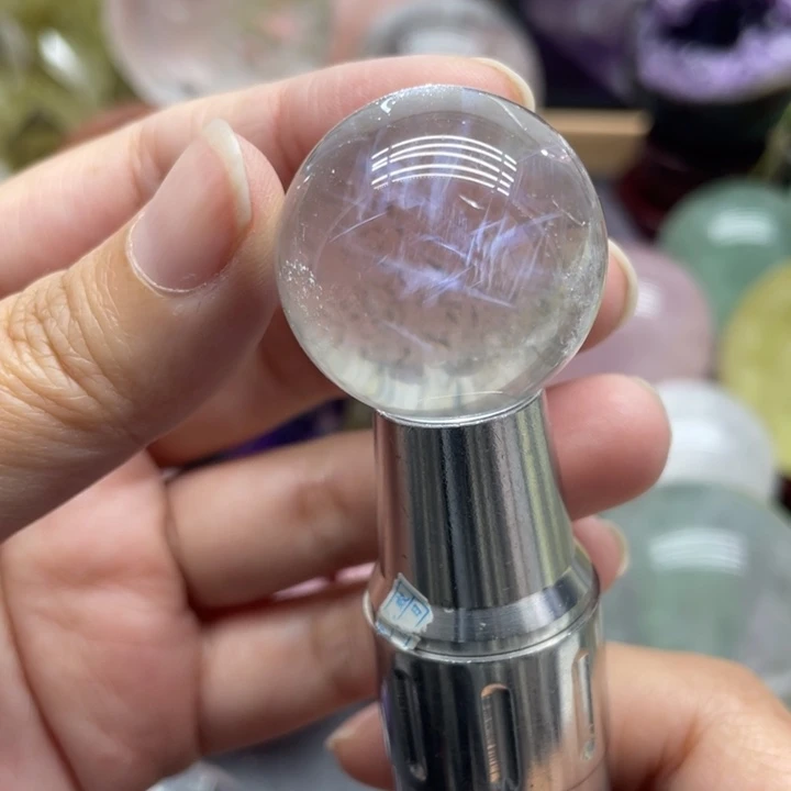 珠宝半成品水晶未镶嵌1蓝针