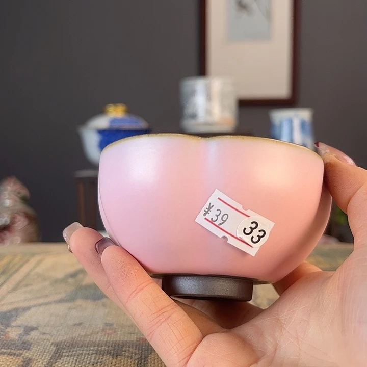 摆件景德柴烧茶杯多人