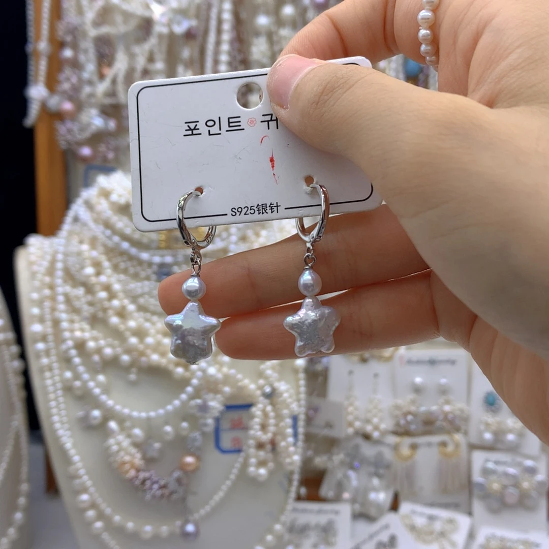 合金淡水珍珠项链耳饰