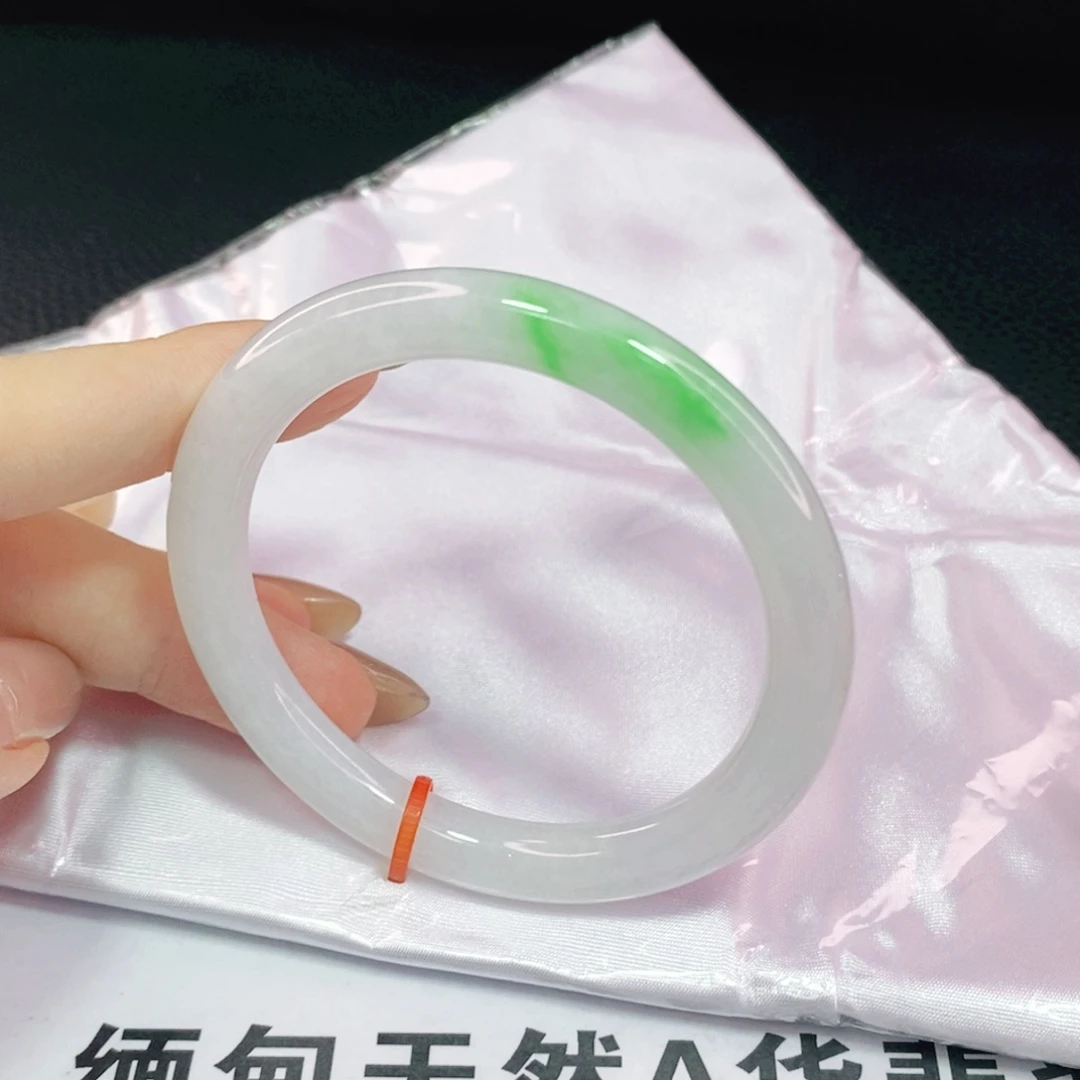 未镶嵌手镯翡翠52.5圆条