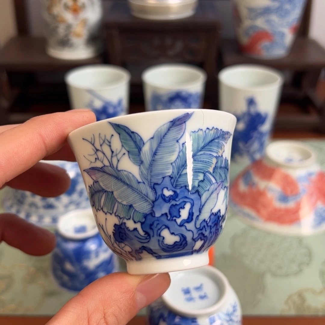 瓷片嘟*噜景德镇瓷器手工手绘