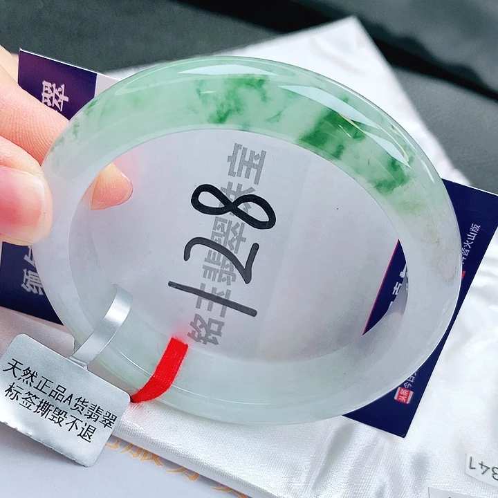 翡翠未镶嵌手镯缅甸天然a货翡翠手镯