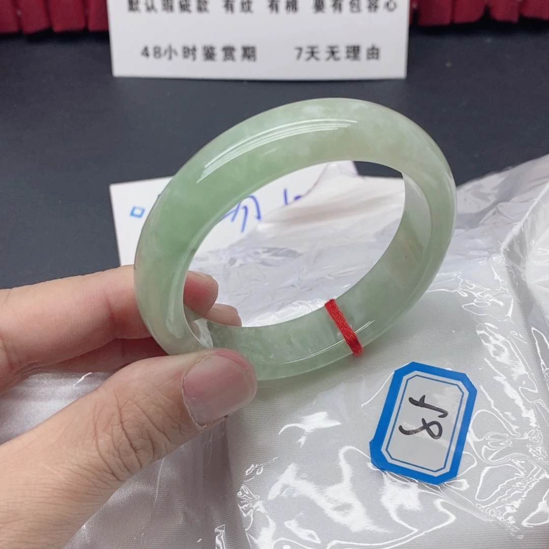 硅化玉未镶嵌手镯翡手镯85555