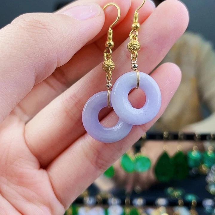 翡翠耳饰未镶嵌饰品